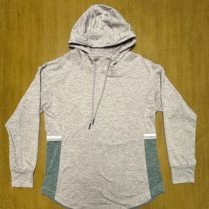 Reflective Drawstring Hoodie - Serene Tangerine - Size Small